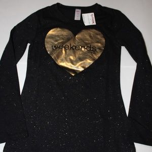 NWT girls L/S Jusitce TOp